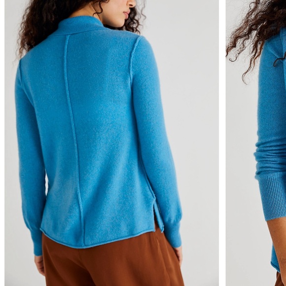 Free People Baby Blue Paloma Cashmere Cardigan - Picture 5 of 10